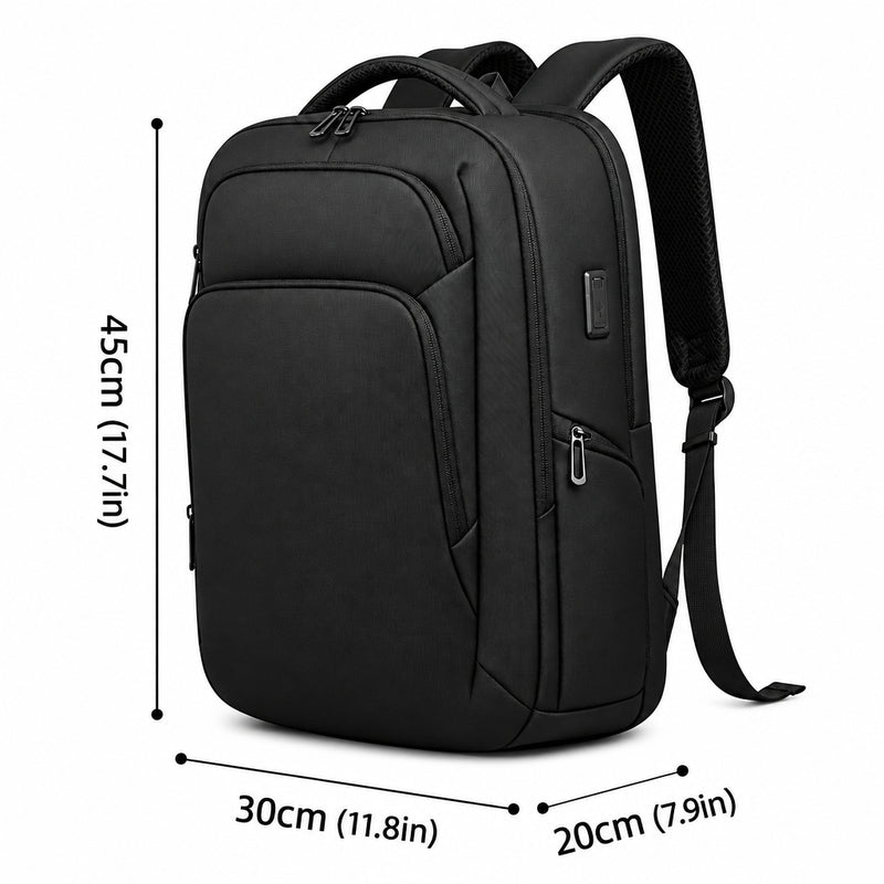 Business Backpack – Waterproof 17.3" Laptop & USB