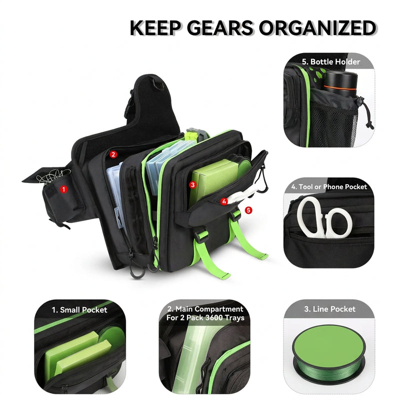 Fishing Tackle Bag – Large-Capacity Storage Backpack