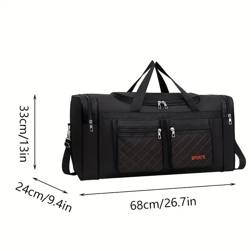 Large Capacity Travel Duffel Bag | Multi-Pocket Sports & Weekend Bag