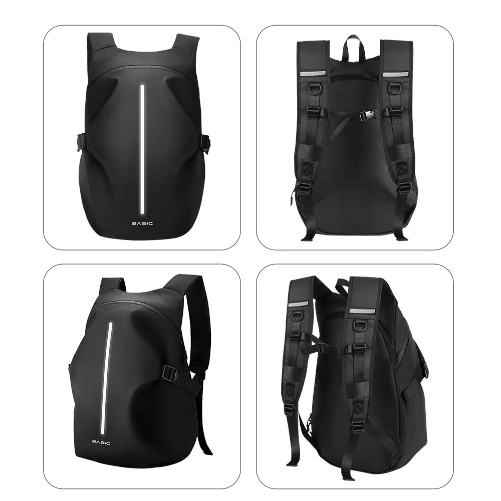 Motorcycle Helmet Backpack – Large, Waterproof & Reflective