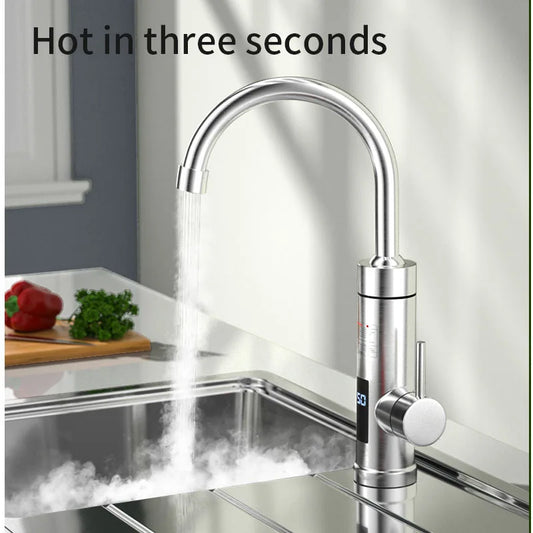 Instant Electric Hot Water Faucet – Stainless Steel Hot & Cold Kitchen Tap