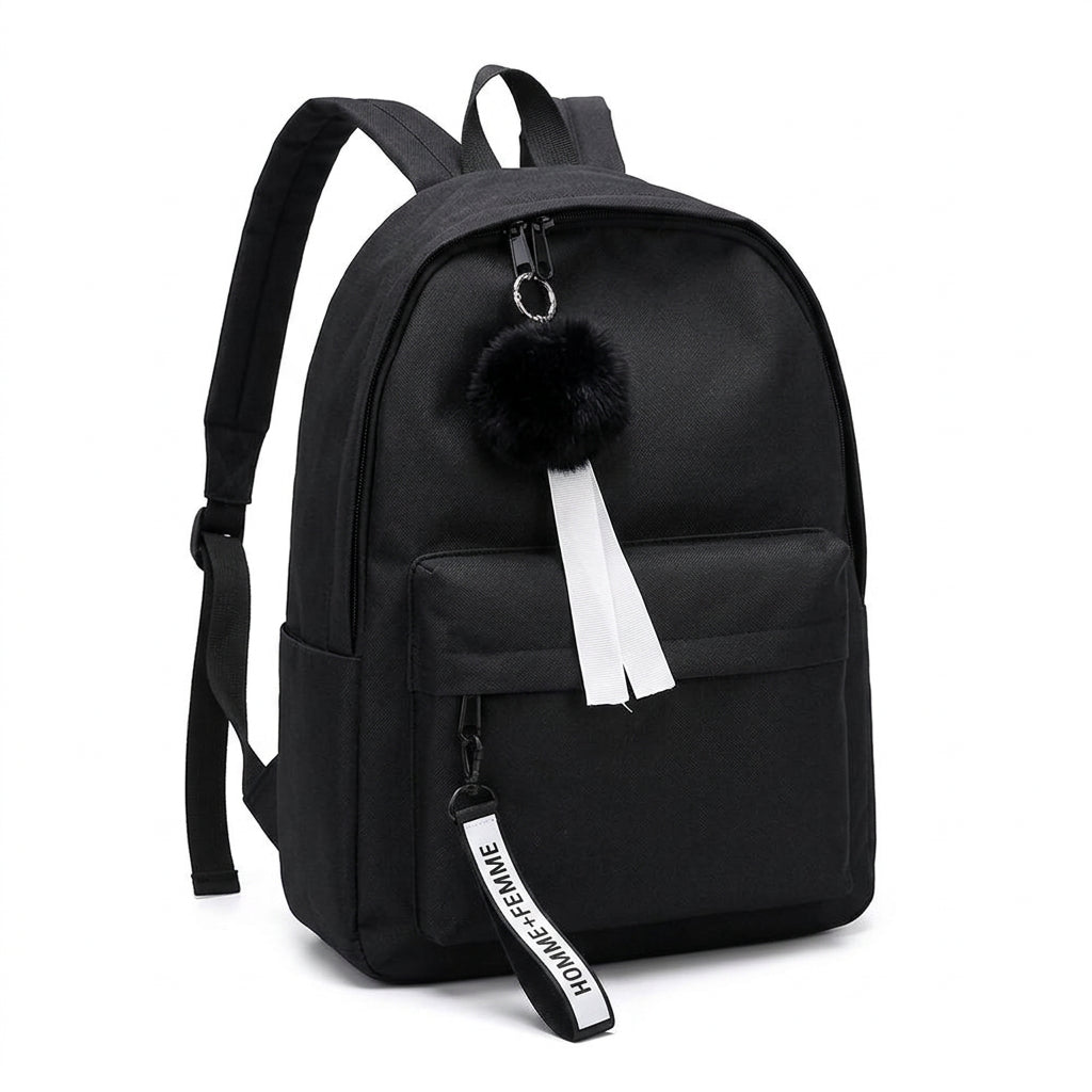 Printed Leaf Backpack – Large Capacity Stylish School & Travel Bag
