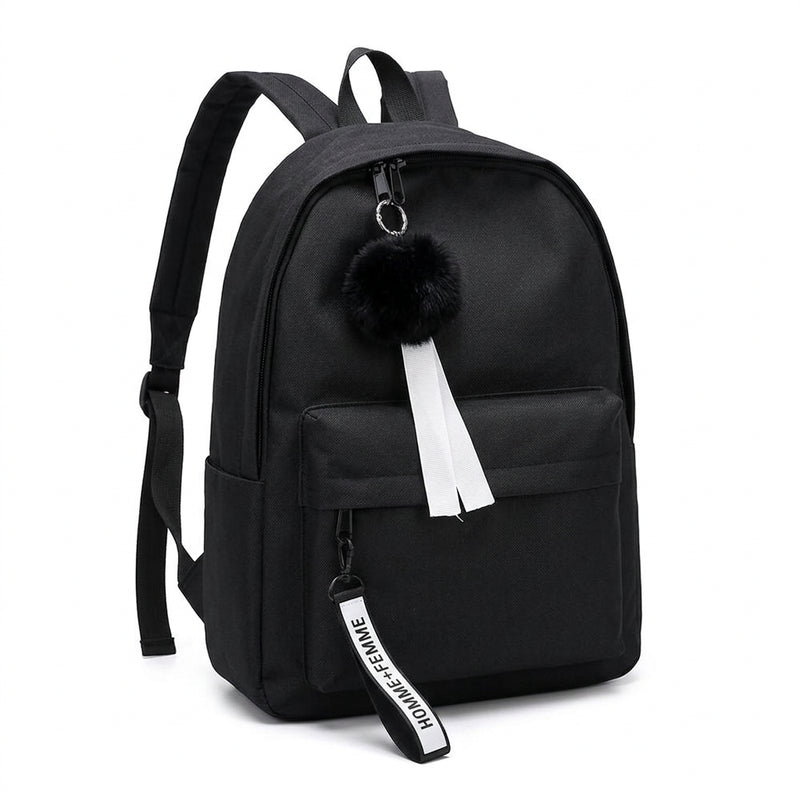 Printed Leaf Backpack – Large Capacity Stylish School & Travel Bag
