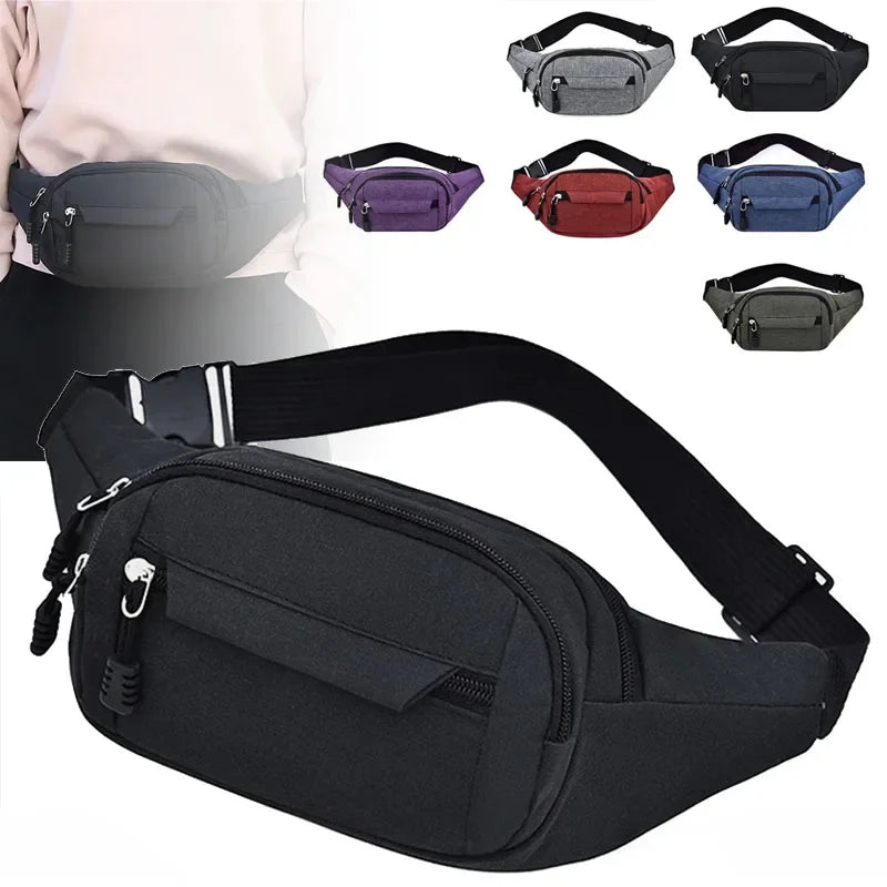 Multifunctional Waist Bag – Large Capacity & Water-Resistant