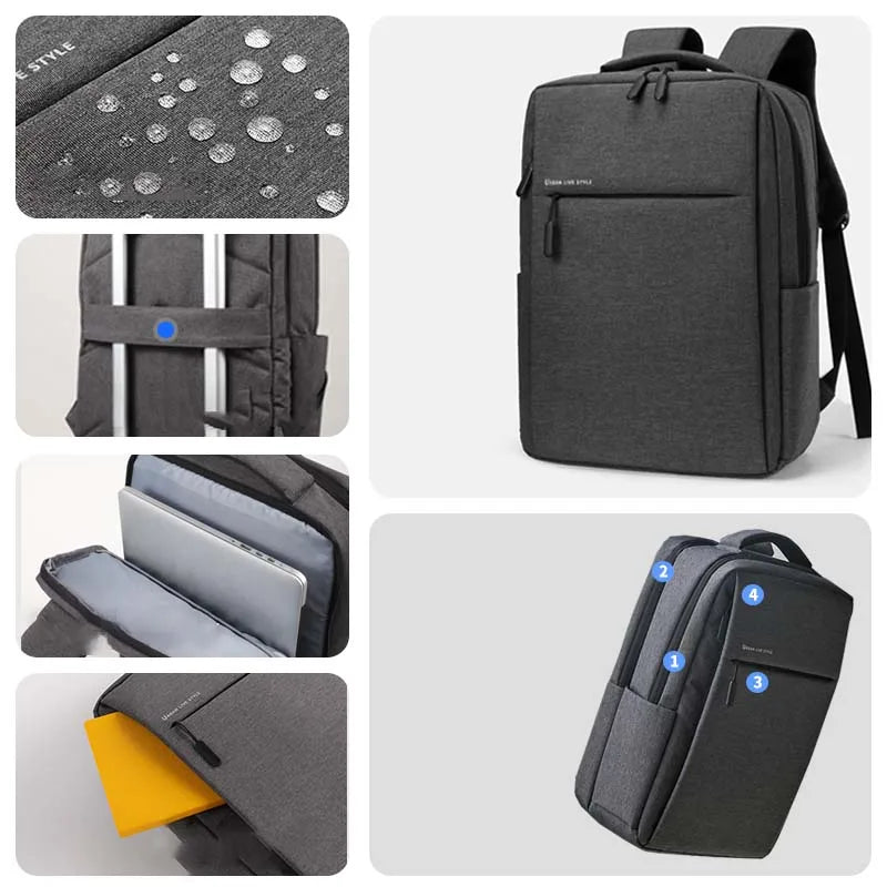 17.3" Laptop Backpack – Waterproof, Large Capacity & Multi-Pocket
