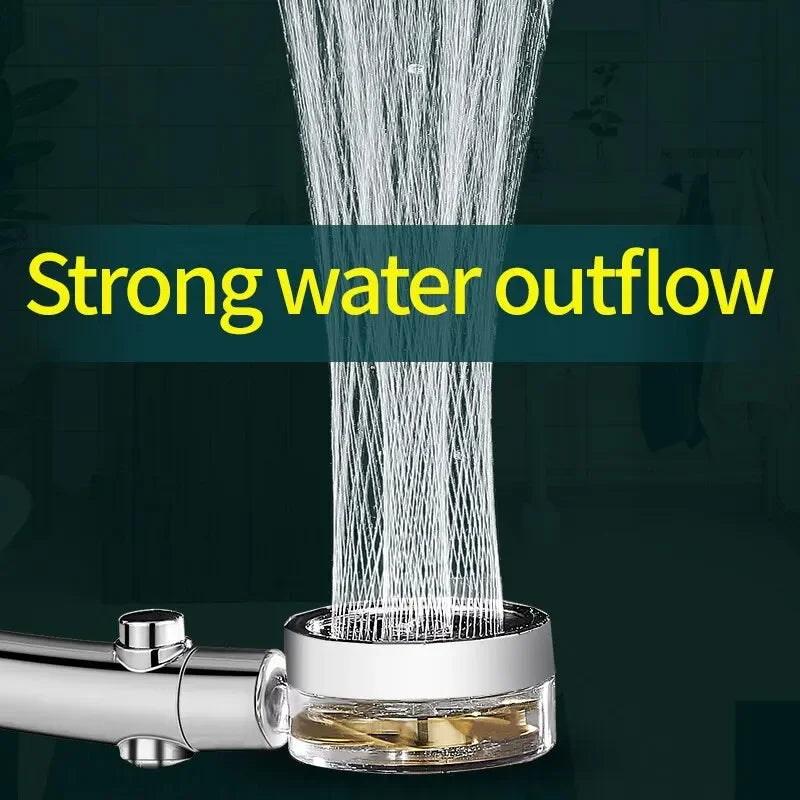 Water-Saving High Pressure Propeller Shower Head