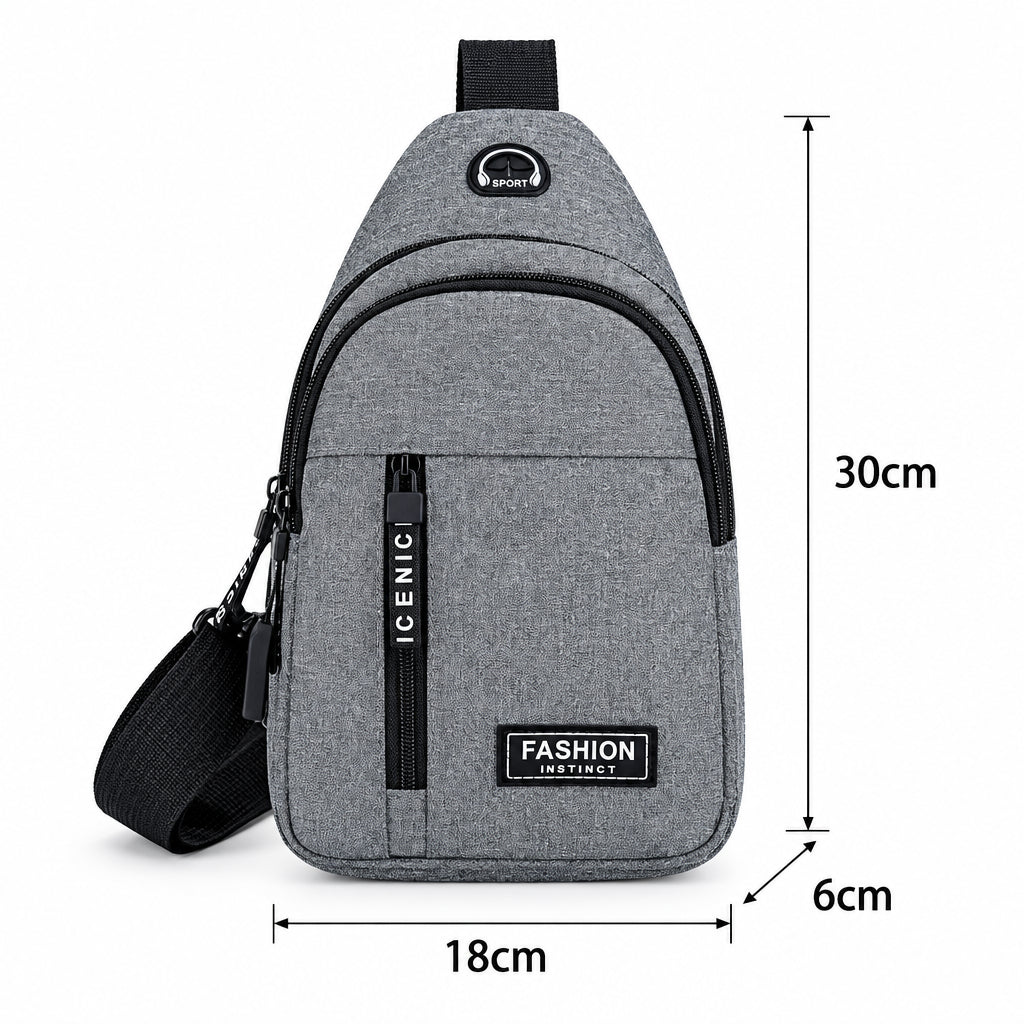 Men’s Crossbody Chest Bag – Multifunctional Travel Sling Bag