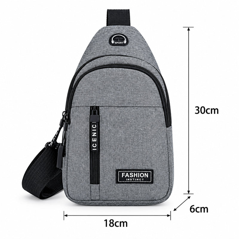Men’s Crossbody Chest Bag – Multifunctional Travel Sling Bag