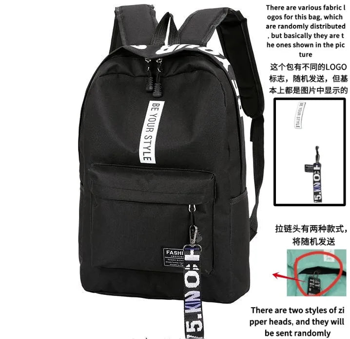 Korean Style School Backpack – Large Capacity & Trendy