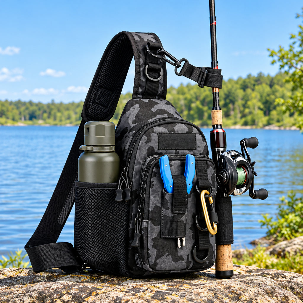 Multi-Function Fishing Bag – Nylon Gear & Bait Backpack