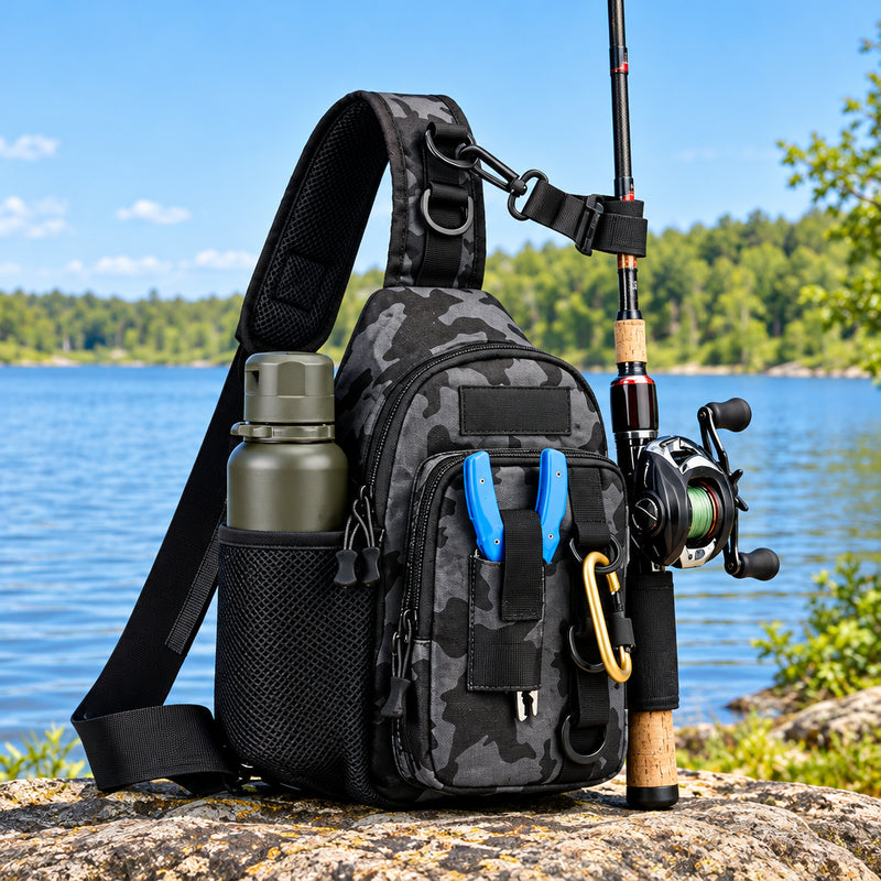 Multi-Function Fishing Bag – Nylon Gear & Bait Backpack
