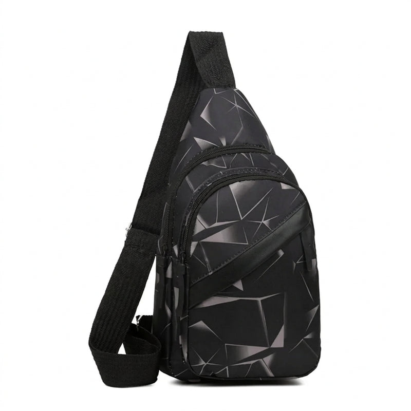 Men's Waterproof Chest Bag – Sporty Multi-Function Crossbody Pack