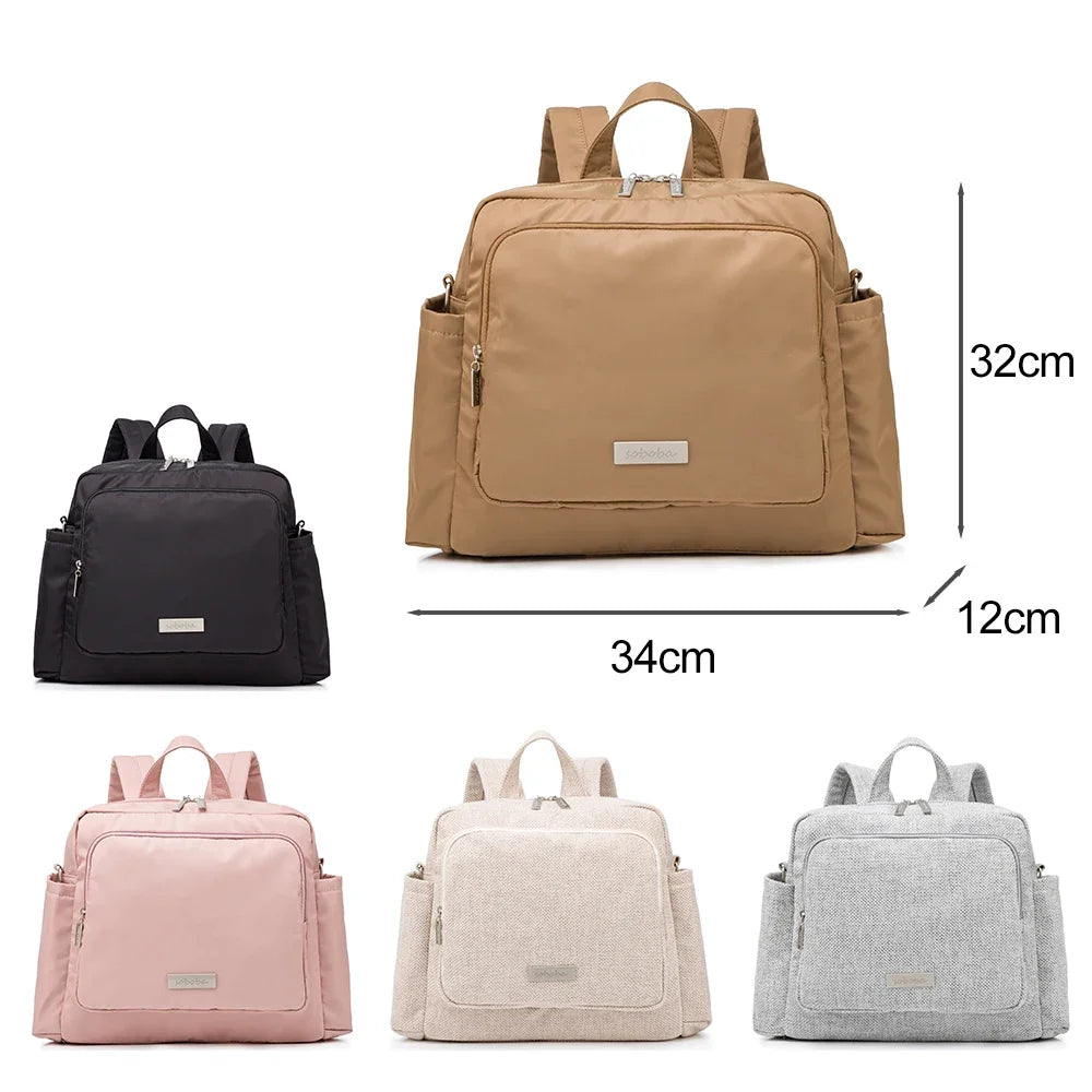 Large Waterproof Baby Diaper Backpack – Spacious Travel Bag for Moms