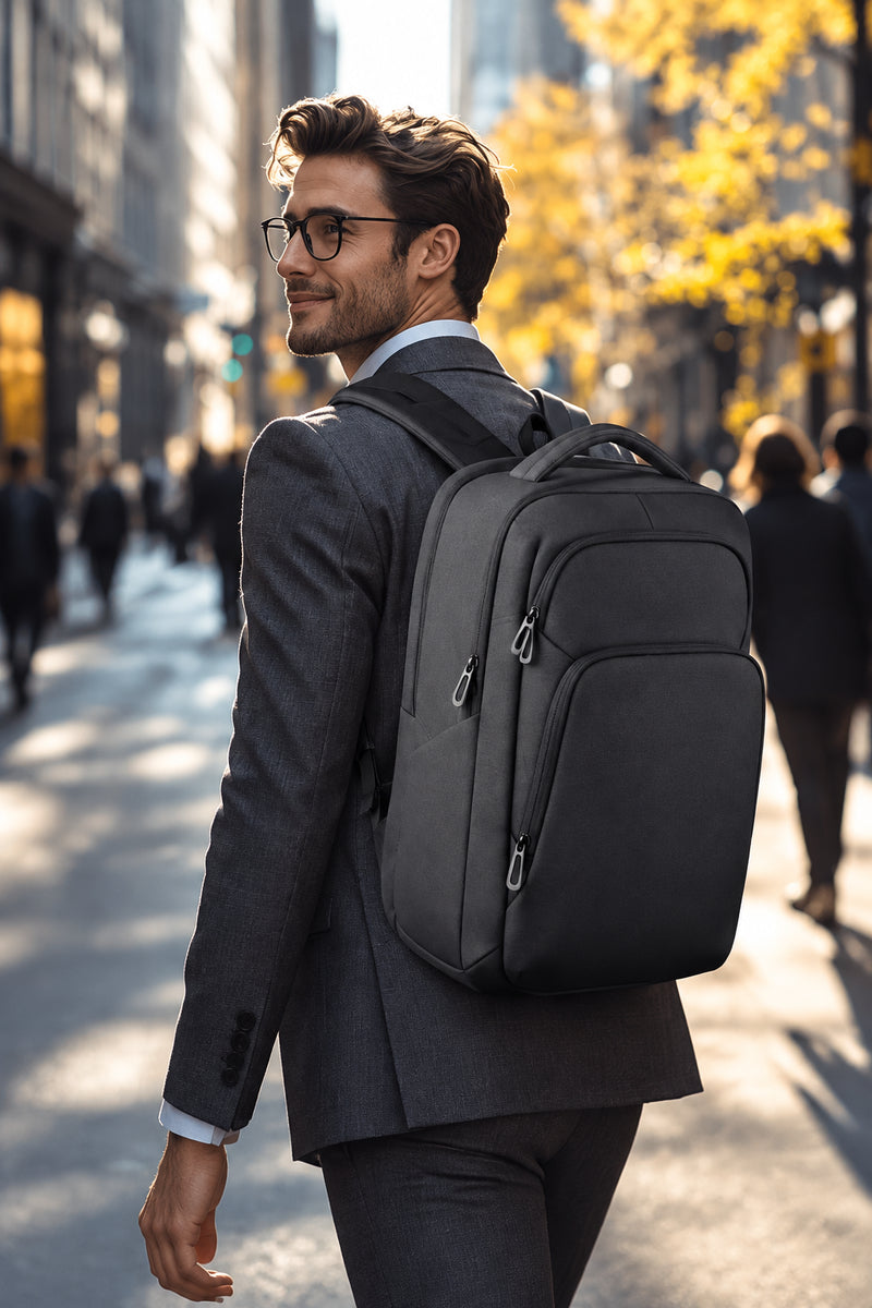 Business Backpack – Waterproof 17.3" Laptop & USB