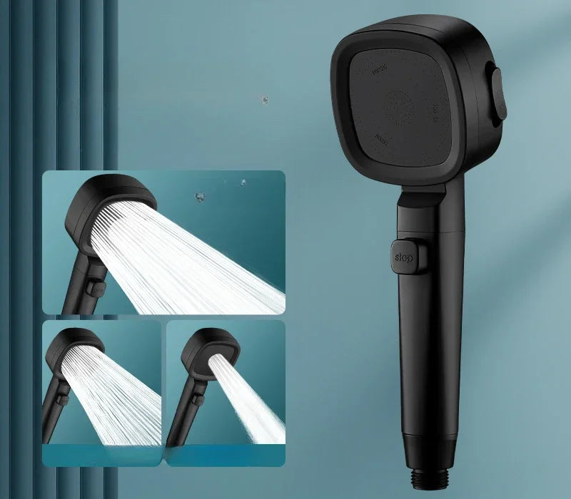 High Pressure 3-Mode Water-Saving Shower Head