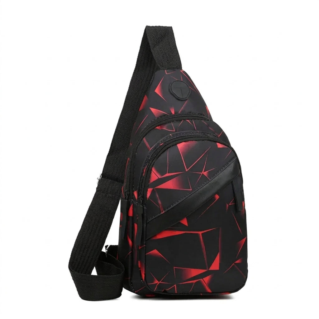 Men's Waterproof Chest Bag – Sporty Multi-Function Crossbody Pack