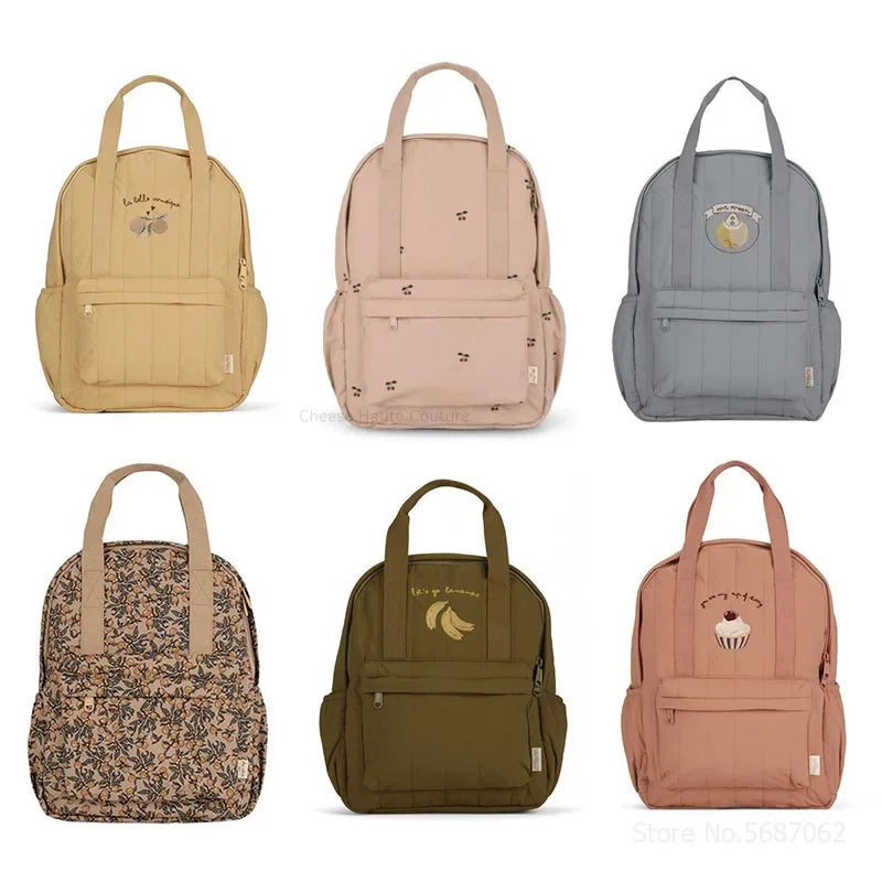 Kids Cherry Backpack – Cute Parent-Child Travel & School Bag