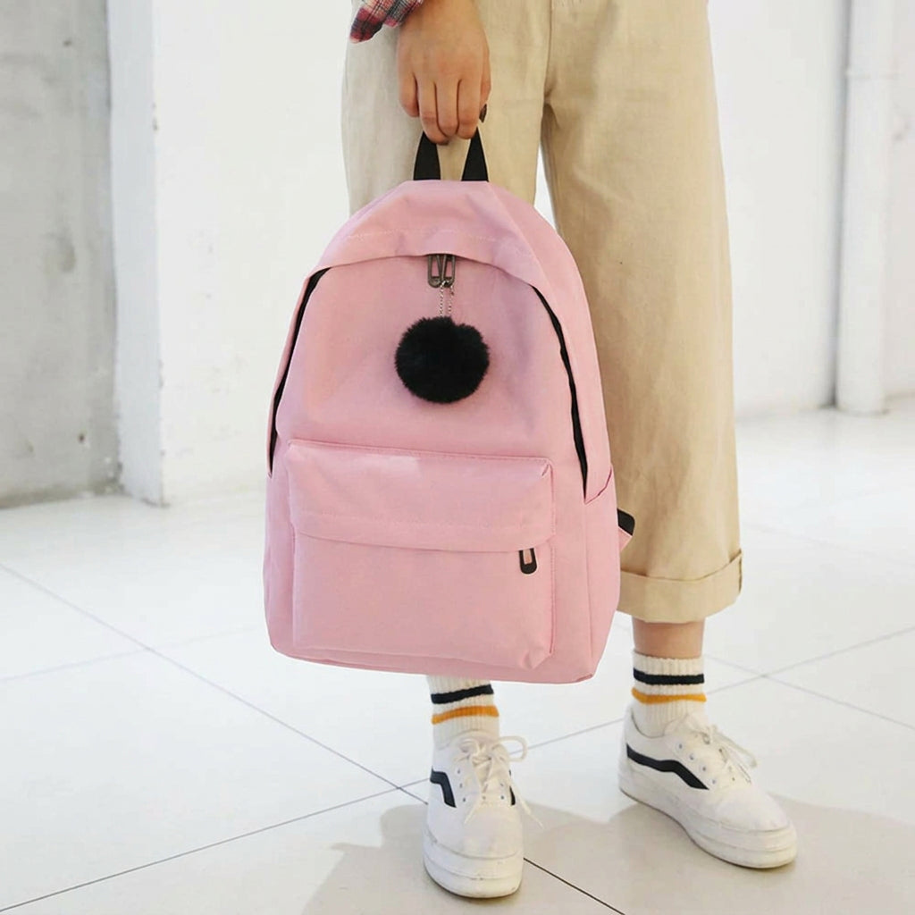 Printed Leaf Backpack – Large Capacity Stylish School & Travel Bag