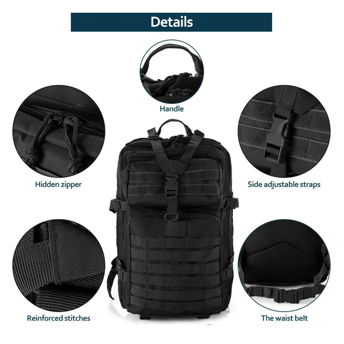 Waterproof Tactical Outdoor Backpack – 25L/50L