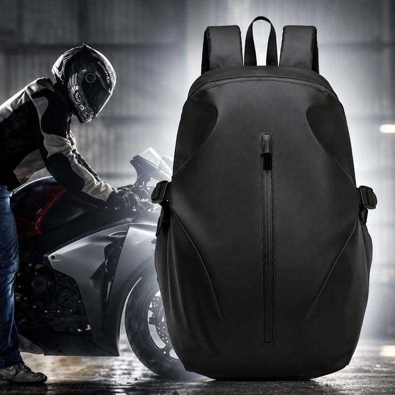 Motorcycle Helmet Backpack – Large, Waterproof & Reflective