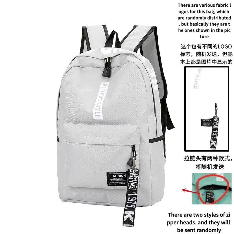 Korean Style School Backpack – Large Capacity & Trendy