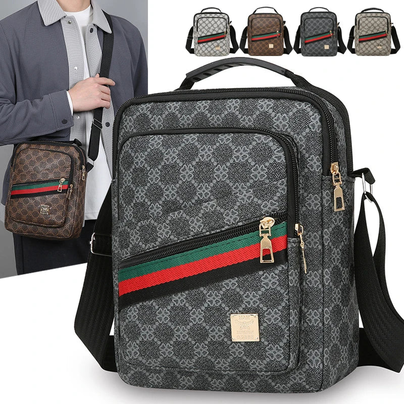 Men’s Waterproof Crossbody Bag – Large Capacity Business & Travel Sling