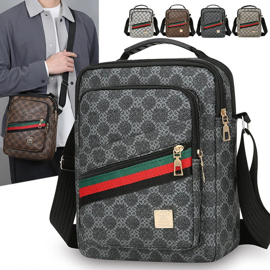 Men’s Waterproof Crossbody Bag – Large Capacity Business & Travel Sling