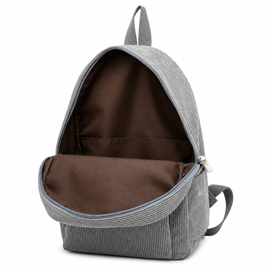 Kids Corduroy Backpack – Personalized Name & Cute School Bag