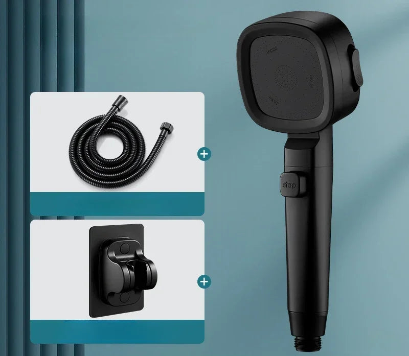 High Pressure 3-Mode Water-Saving Shower Head