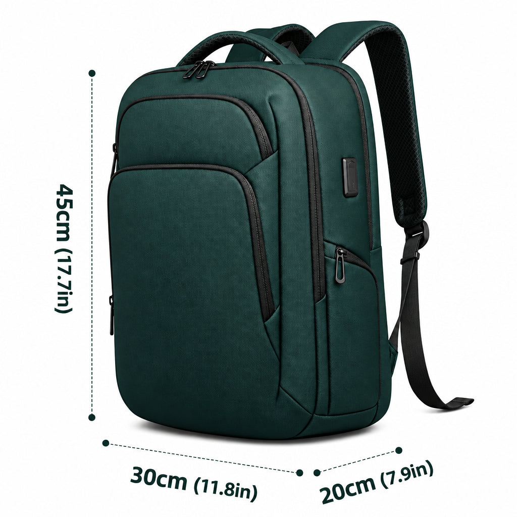 Business Backpack – Waterproof 17.3" Laptop & USB