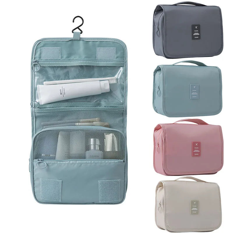 Large Waterproof Makeup Bag – Travel & Toiletry Organizer