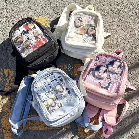 Y2K Kawaii Mini Ita Backpack – Cute Transparent Lolita Bag