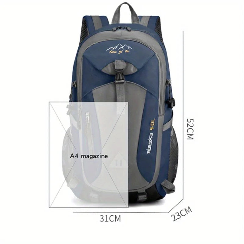 40L Hiking Backpack – Large Capacity Outdoor Travel & Sports Bag