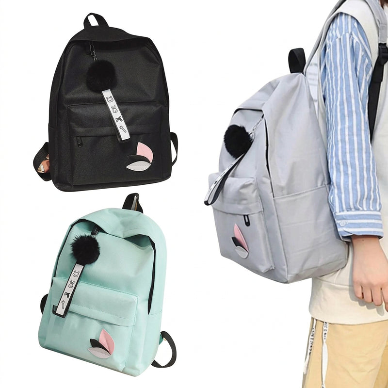 Printed Leaf Backpack – Large Capacity Stylish School & Travel Bag