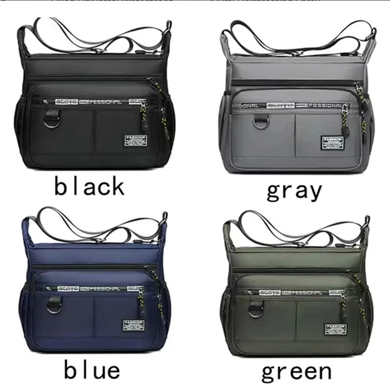 Men’s Crossbody Bag – Multi-Pocket Business Sling