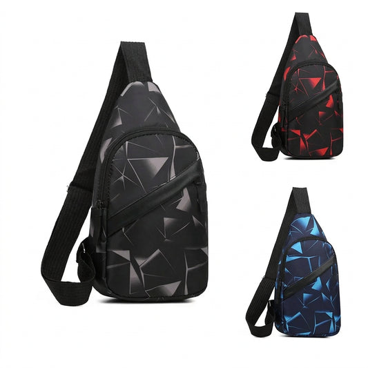 Men's Waterproof Chest Bag – Sporty Multi-Function Crossbody Pack