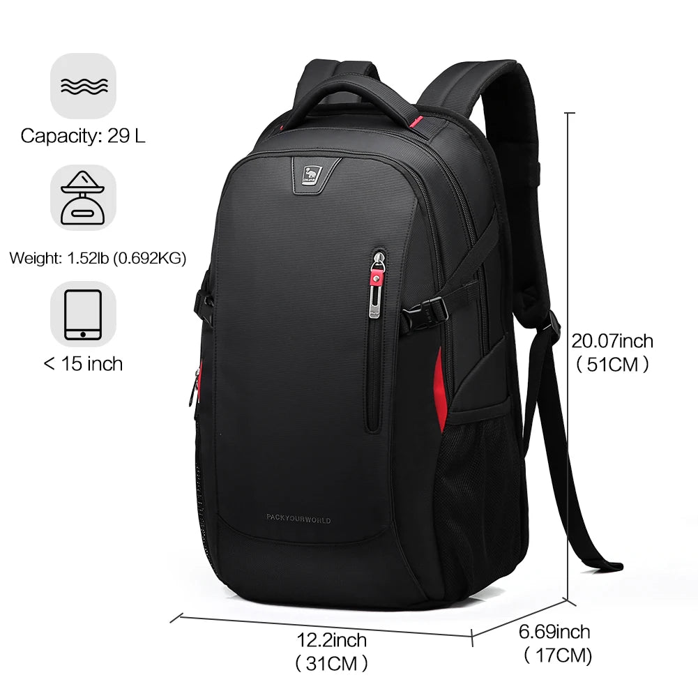 29L Laptop Backpack – Waterproof 15.6" Travel & School Bag