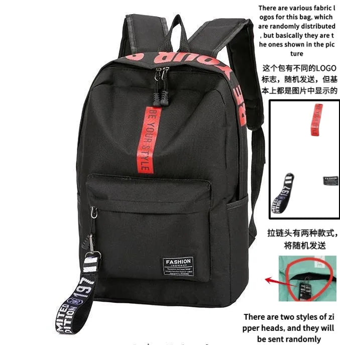 Korean Style School Backpack – Large Capacity & Trendy