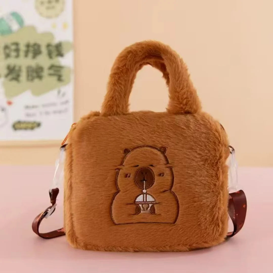 Sanrio Plush Handbag – Kuromi, My Melody & Cinnamoroll Cute Storage Bag