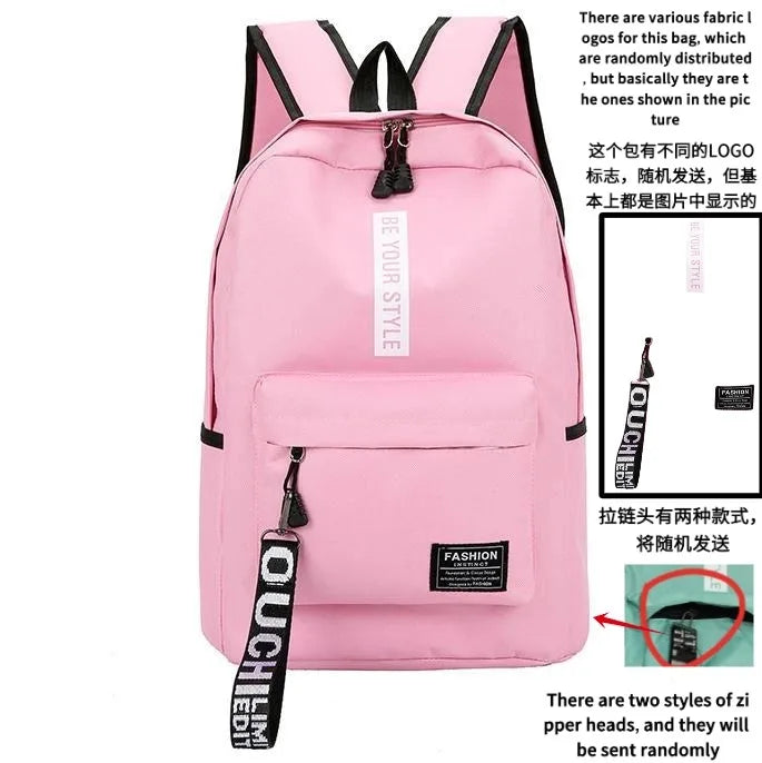 Korean Style School Backpack – Large Capacity & Trendy