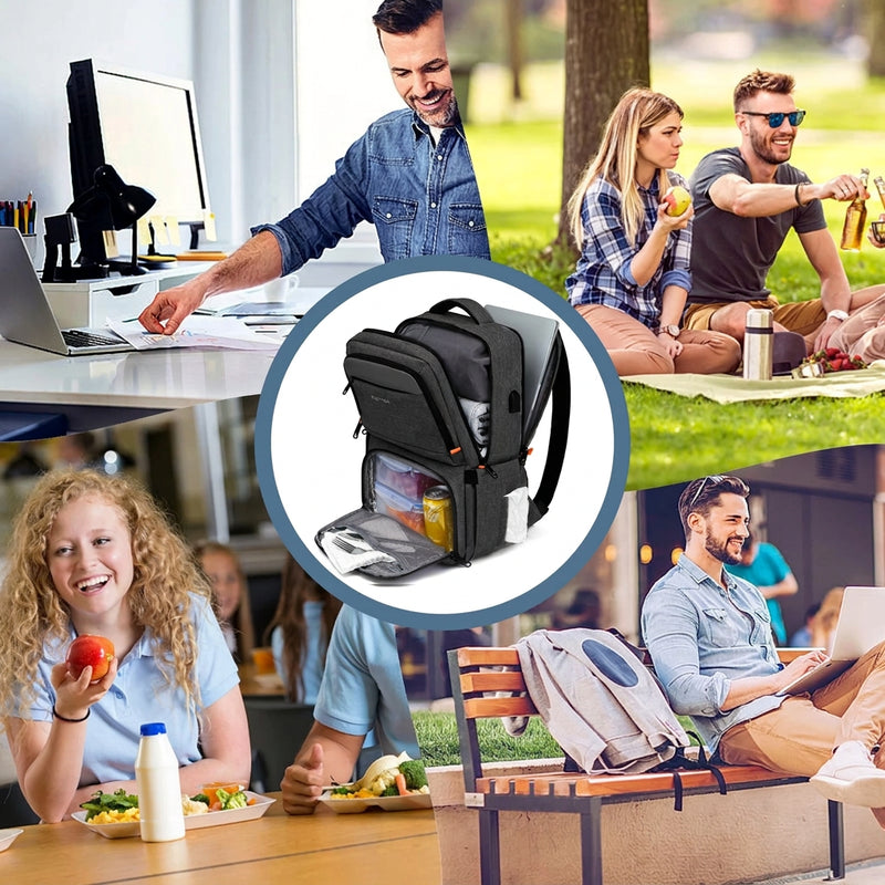 Insulated Lunch Backpack – Large Waterproof Cooler Bag for Travel & Camping
