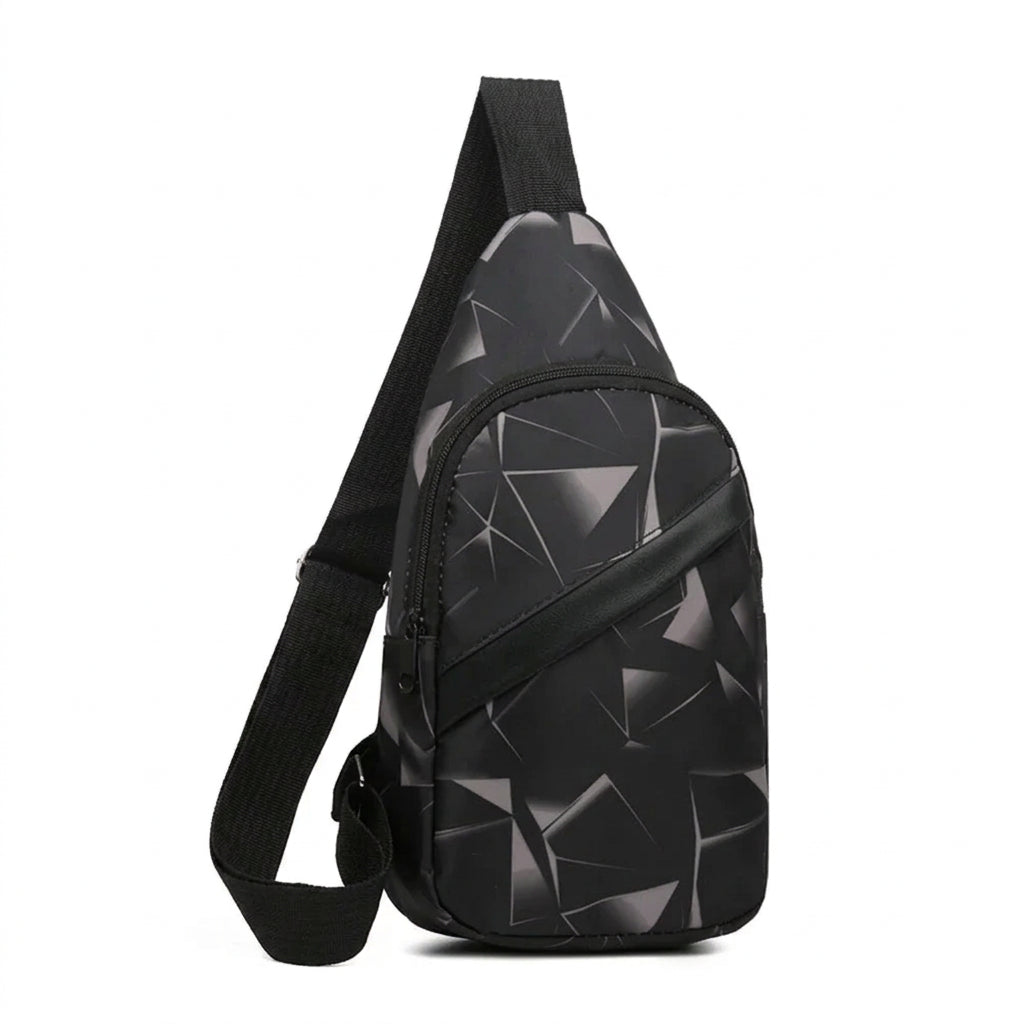 Men's Waterproof Chest Bag – Sporty Multi-Function Crossbody Pack