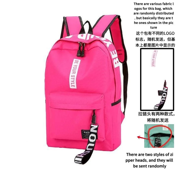 Korean Style School Backpack – Large Capacity & Trendy