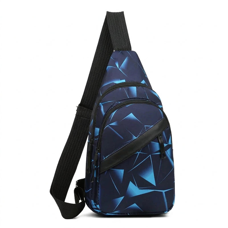Men's Waterproof Chest Bag – Sporty Multi-Function Crossbody Pack