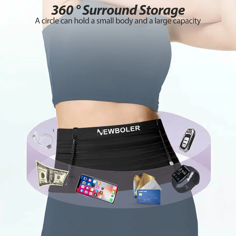 Elastic Sports Waist Bag – Running & Cycling