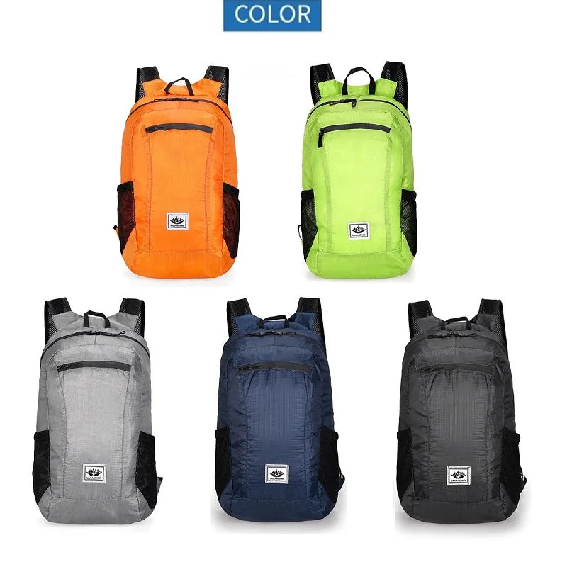 Ultra-Light Foldable Backpack – Waterproof & Compact Travel Bag