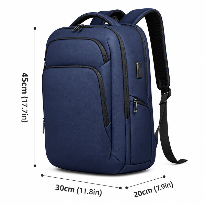 Business Backpack – Waterproof 17.3" Laptop & USB