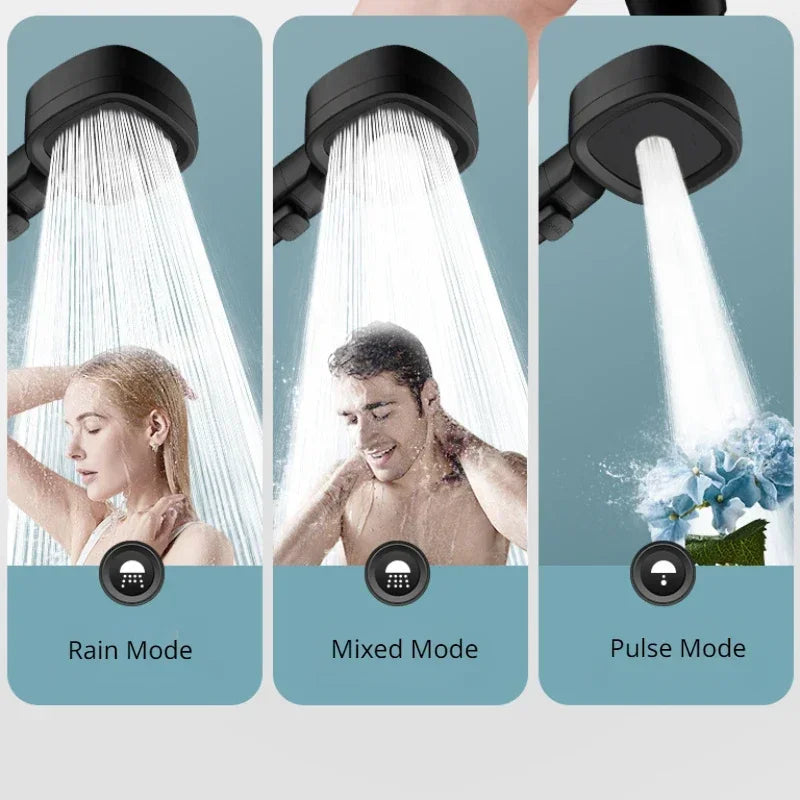 High Pressure 3-Mode Water-Saving Shower Head