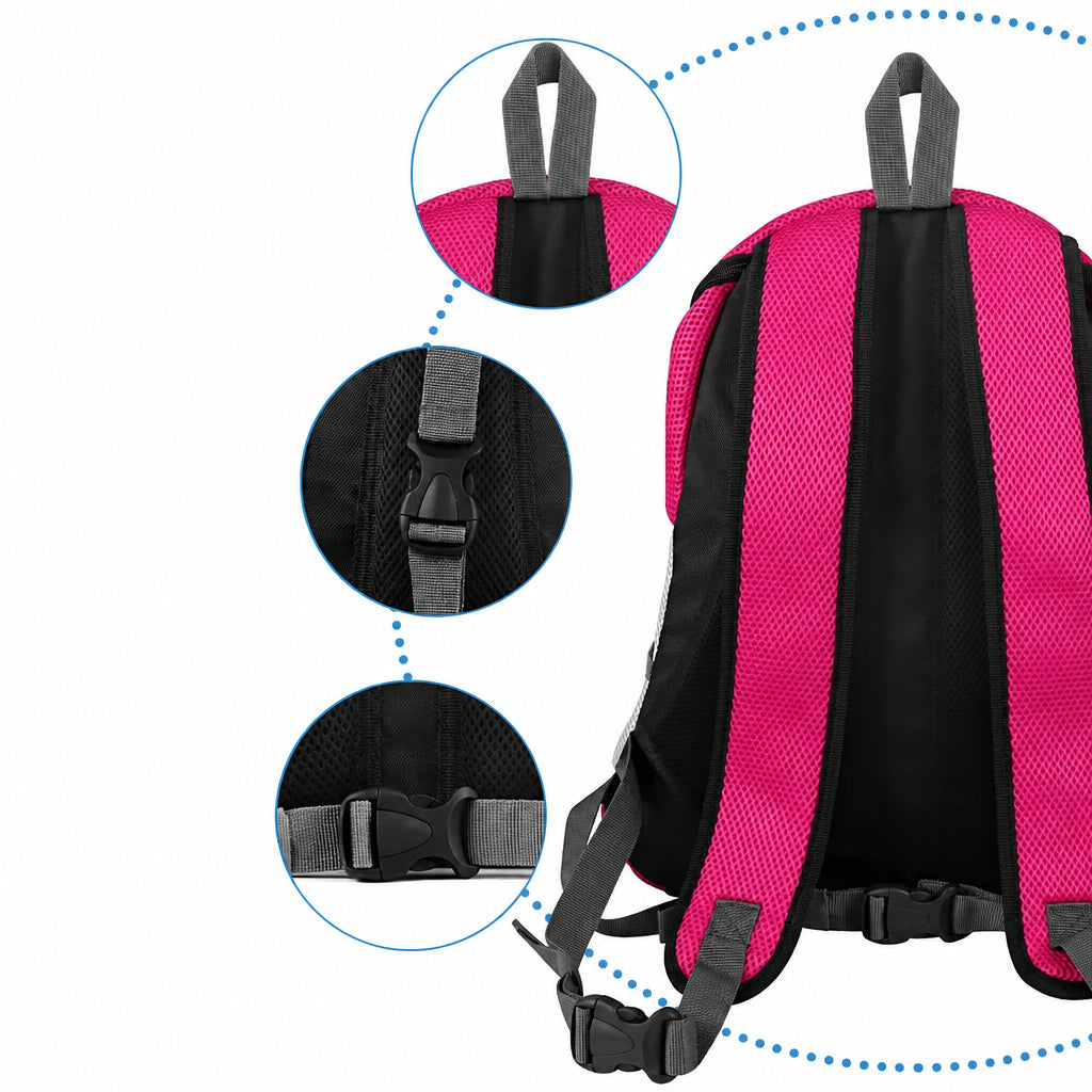 Pet Carrier Backpack – Breathable, Adjustable & Reflective Safety Strips