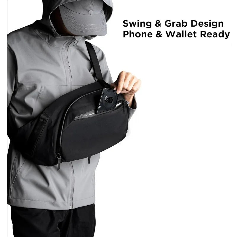 7.5L Shoulder Chest Bag – Crossbody Sling Backpack for Tablet